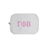 Gamma Phi Beta Waffle Weave Cosmetic Bag