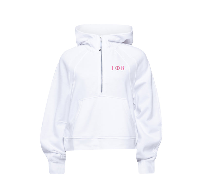 Gamma Phi Beta lululemon Scuba Oversized Half-Zip Hoodie - White