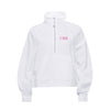Gamma Phi Beta lululemon Scuba Oversized FUNNEL-Neck Half Zip - White
