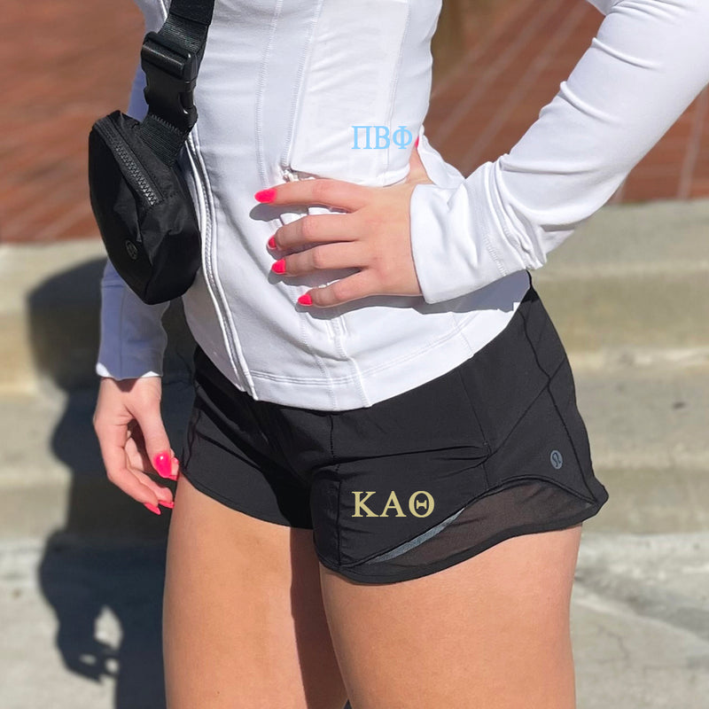 Kappa Alpha Theta lululemon Hotty Hot High-Rise Lined Short 2.5" - Black