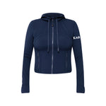 Kappa Alpha Theta lululemon Define Cropped Hooded Jacket Nulu - NAVY