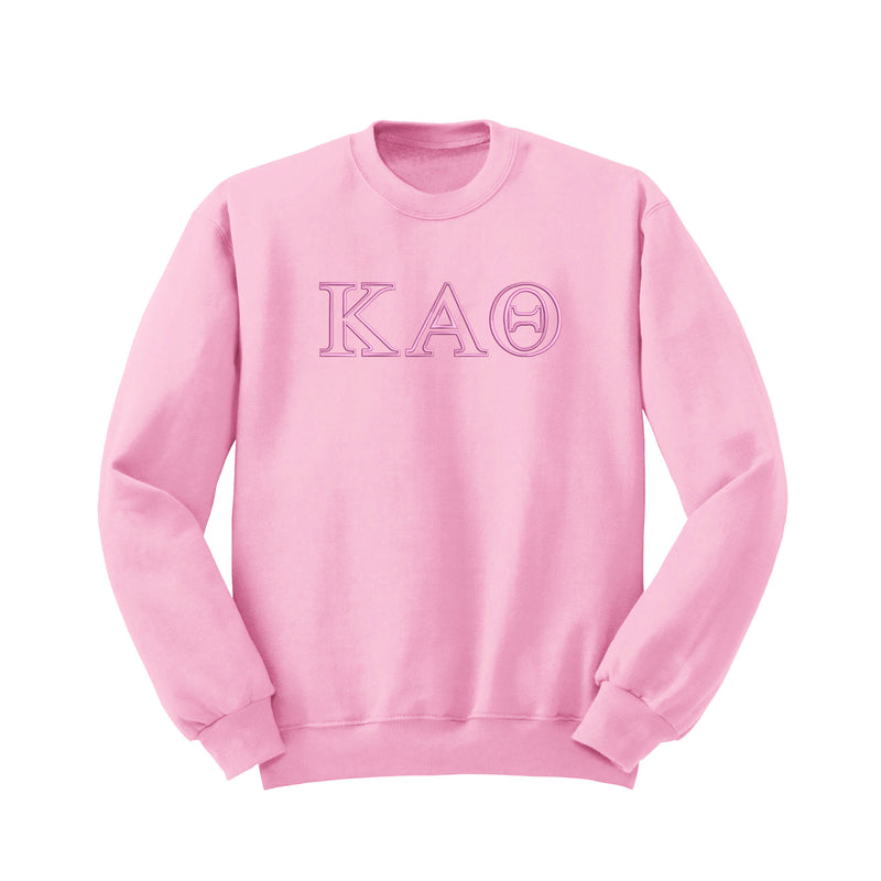 Kappa alpha Theta Outline Monochromatic Crewneck