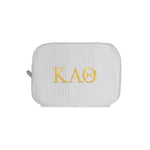 Kappa Alpha Theta Waffle Weave Cosmetic Bag