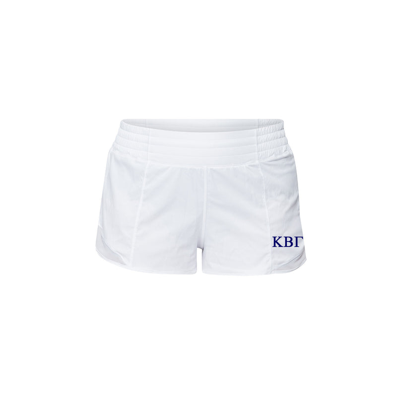 Kappa Beta Gamma lululemon Hotty Hot High-Rise Lined Short 2.5" - White