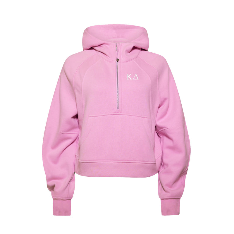 LIMITED EDITION Kappa Delta lululemon Scuba Oversized Half-Zip Hoodie - Pink Frosting