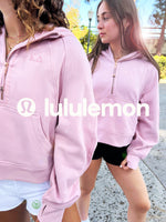 LIMITED EDITION Kappa Delta lululemon Scuba Oversized Half-Zip Hoodie - Pink Haze