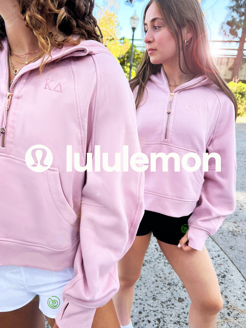 LIMITED EDITION Kappa Delta lululemon Scuba Oversized Half-Zip Hoodie - Pink Haze