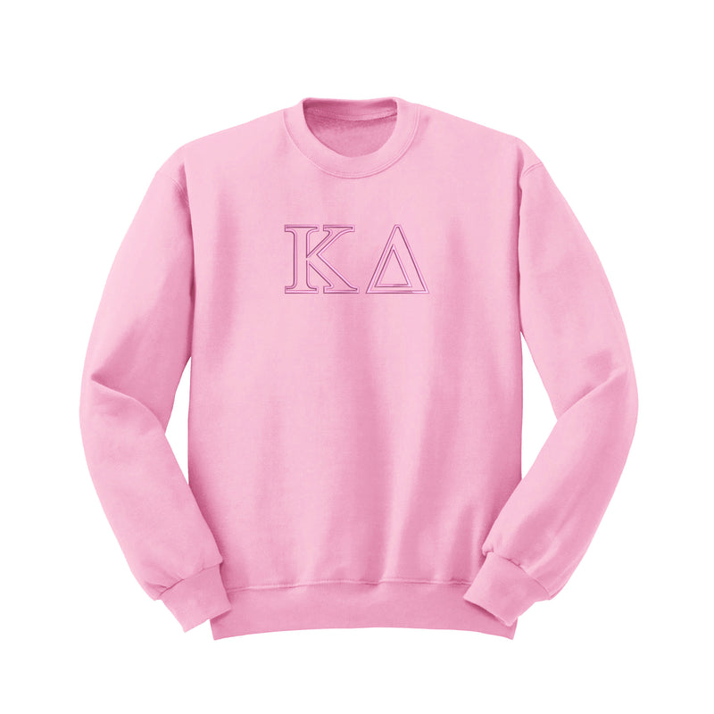 Kappa Delta Outline Monochromatic Crewneck