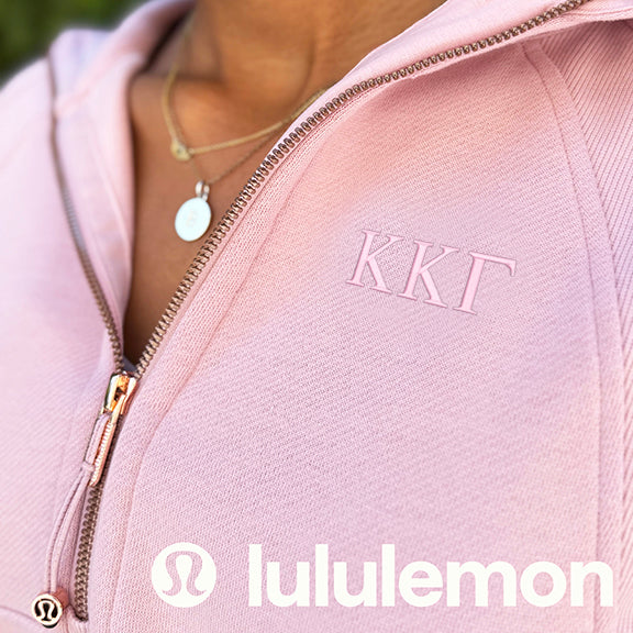 LIMITED EDITION Kappa Kappa Gamma lululemon Scuba Oversized Half-Zip Hoodie - Pink Haze