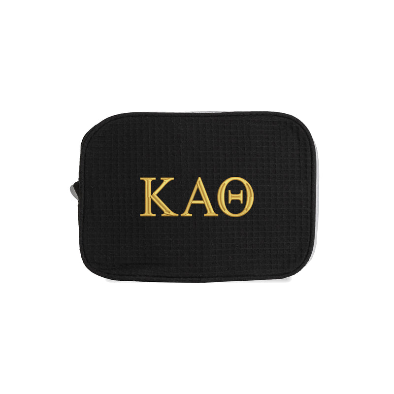 Kappa Alpha Theta Waffle Weave Cosmetic Bag