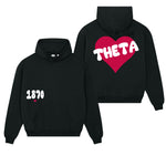 Kappa Alpha Theta Boxy Heart Pullover Hoodie