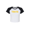 Kappa Alpha Theta Short Sleeve Crop Raglan