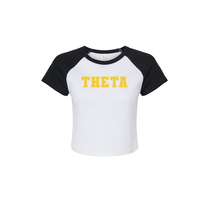 Kappa Alpha Theta Short Sleeve Crop Raglan