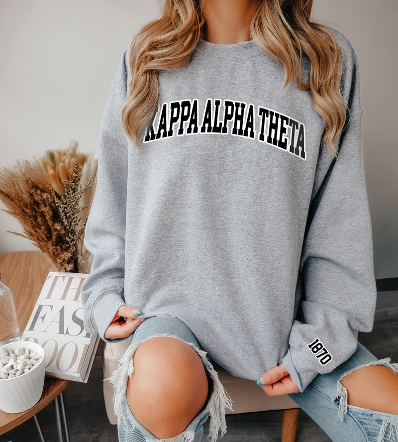 Kappa Alpha Theta Varsity Crewneck