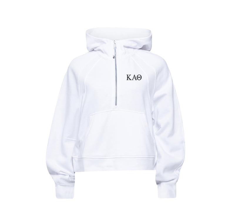 Kappa Alpha Theta lululemon Scuba Oversized Half-Zip Hoodie - White