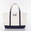 Kappa Beta Gamma Large Canvas Tote Bag