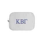 Kappa Beta Gamma Waffle Weave Cosmetic Bag