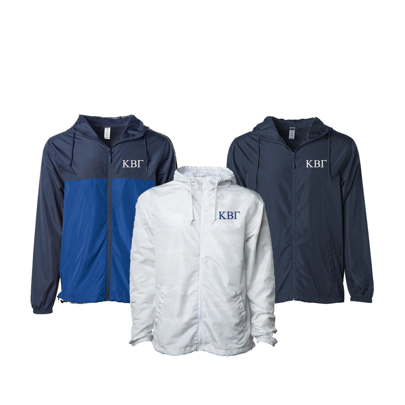 Kappa Beta Gamma Windbreaker Jacket - Letters