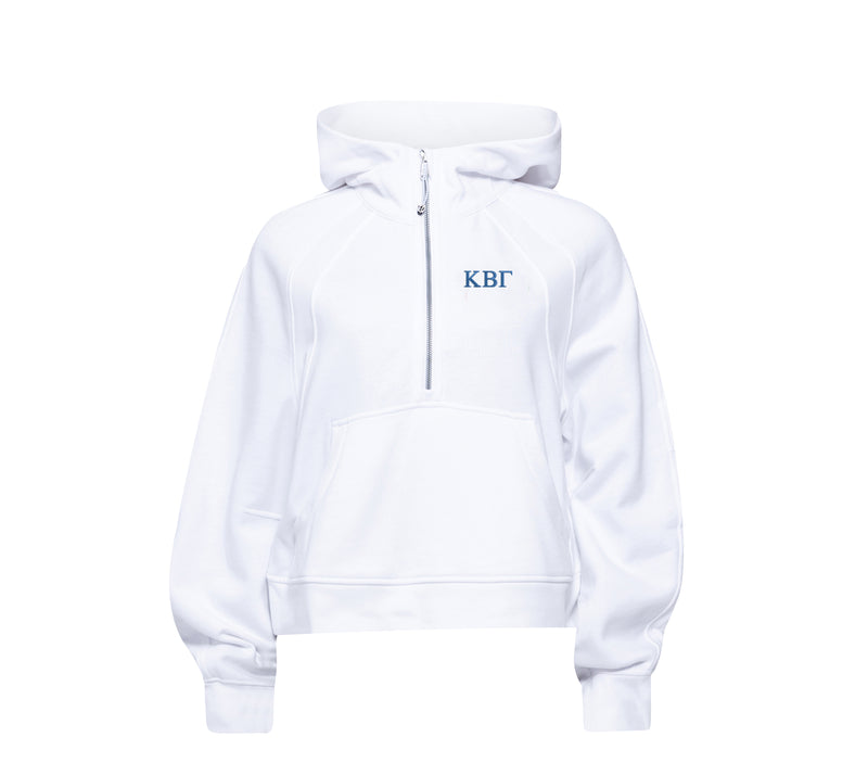 Kappa Beta Gamma lululemon Scuba Oversized Half-Zip Hoodie - White