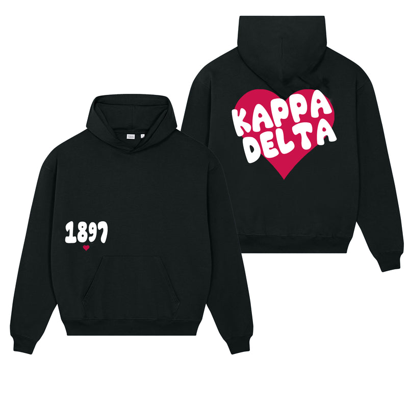 Kappa Delta Boxy Heart Pullover Hoodie