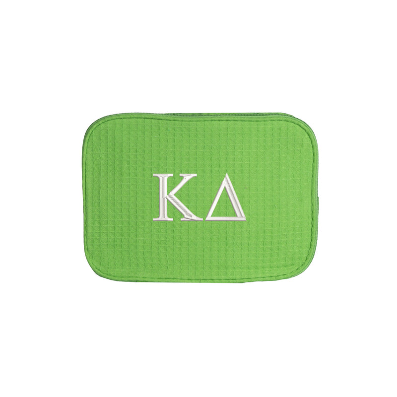 Kappa Delta Waffle Weave Cosmetic Bag