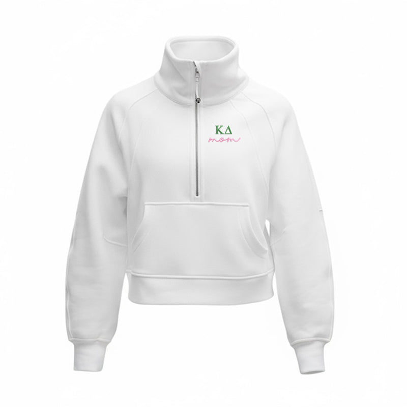 Kappa Delta MOM lululemon Scuba Oversized Funnel-Neck Half Zip - White