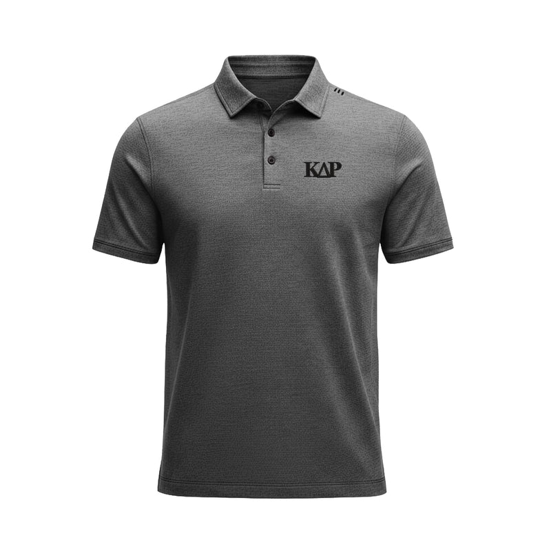 Kappa Delta Rho lululemon Evolution Short-Sleeve Polo - Heathered Black