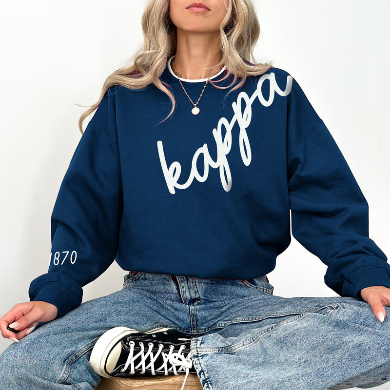 Kappa Kappa Gamma 1870 Avenue Crewneck