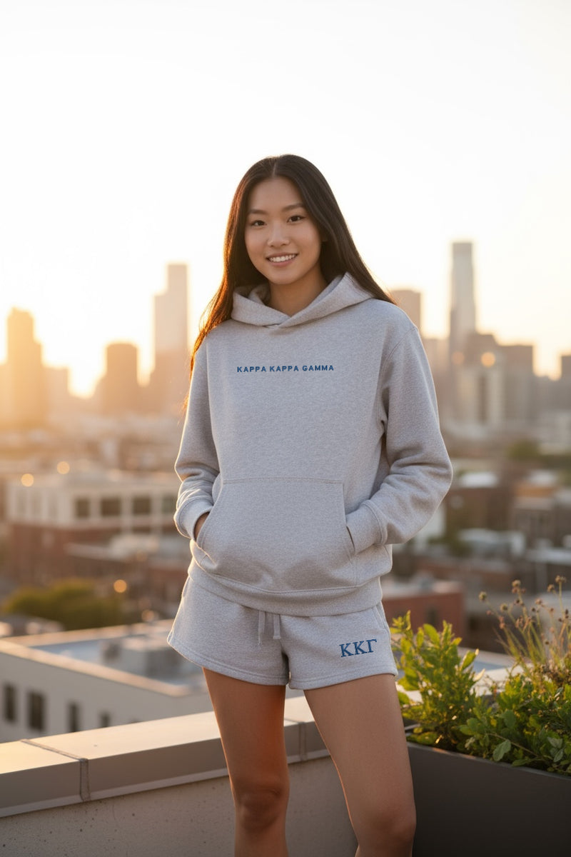 Kappa Kappa Gamma Fave Fit Hoodie & Shorts Set - Wordmark