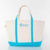 Kappa Kappa Gamma Large Canvas Tote Bag - Fleur