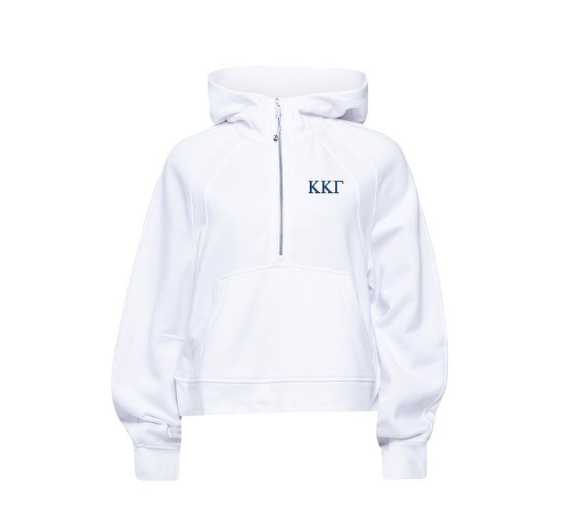 Kappa Kappa Gamma lululemon Scuba Oversized Half-Zip Hoodie - White