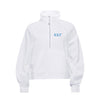 Kappa Kappa Gamma lululemon Scuba Oversized FUNNEL-Neck Half Zip - White