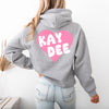 Kappa Delta Boxy Heart Pullover Hoodie - KAY DEE