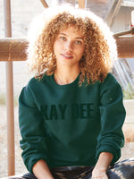 Kappa Delta Monochromatic Puff Crewneck Sweatshirt - KAY DEE