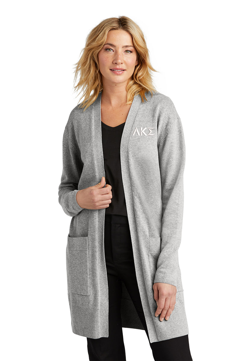 Lambda Kappa Sigma Open Front Cardigan Sweater