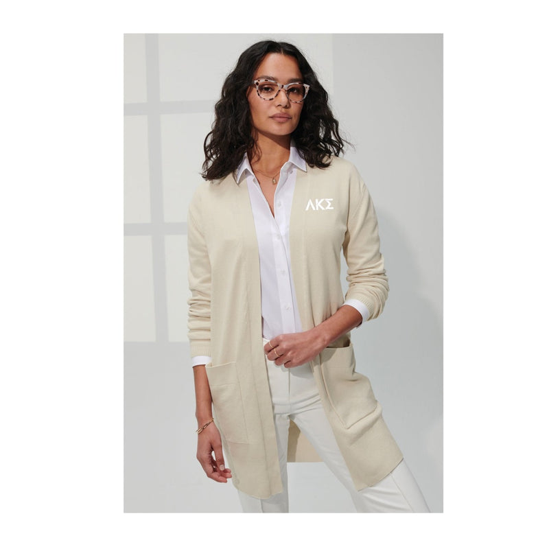 Lambda Kappa Sigma Open Front Cardigan Sweater
