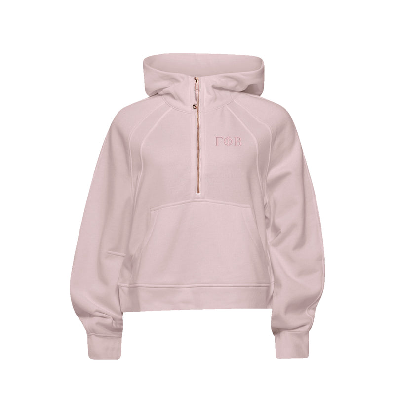LIMITED EDITION Gamma Phi Beta lululemon Scuba Oversized Half-Zip Hoodie - Pink Haze