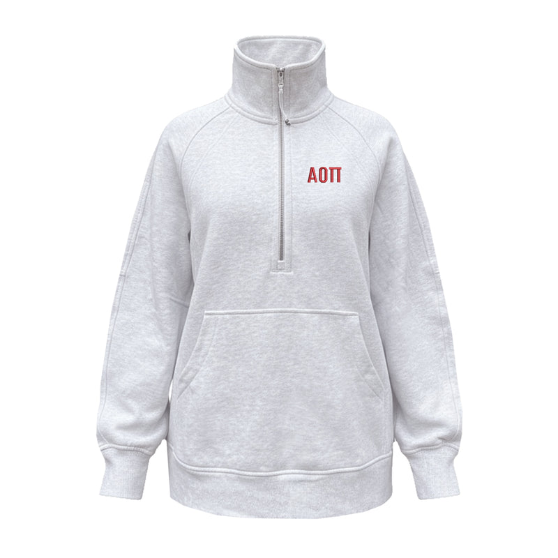Alpha Omicron Pi lululemon Scuba Oversized Funnel-Neck Half Zip Long