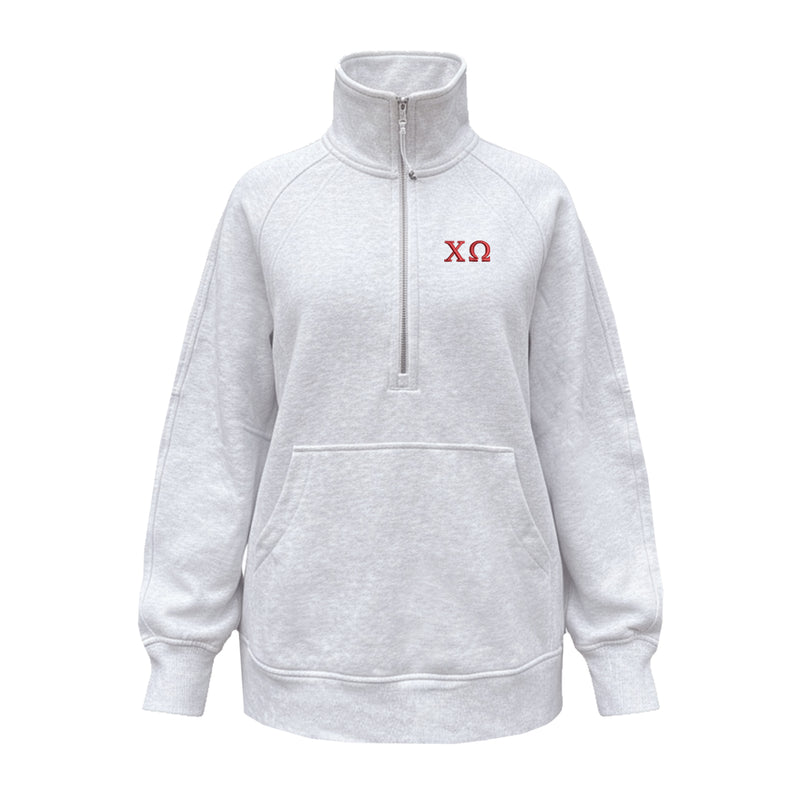 Chi Omega lululemon Scuba Oversized Funnel-Neck Half Zip Long