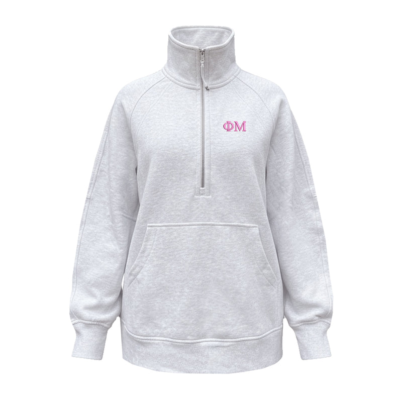 Phi Mu lululemon Scuba Oversized Funnel-Neck Half Zip Long