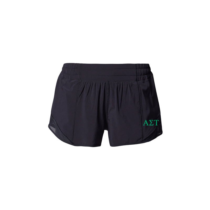 Alpha Sigma Tau lululemon Hotty Hot High-Rise Lined Short 2.5" - Black