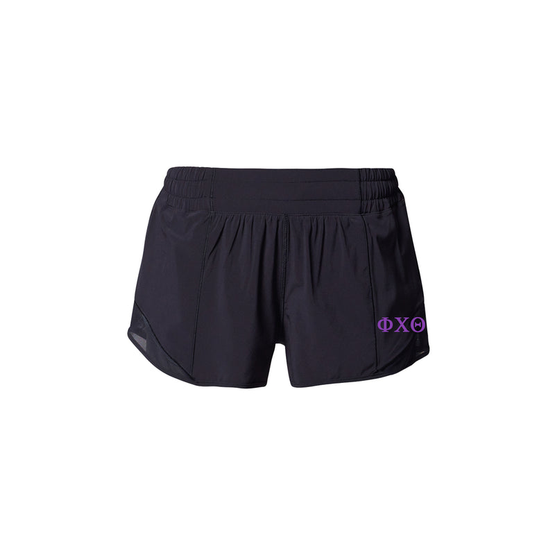 Phi Chi Theta lululemon Hotty Hot High-Rise Lined Short 2.5" - Black