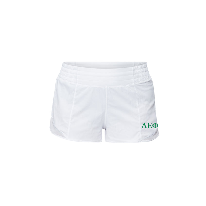 Alpha Epsilon Phi lululemon Hotty Hot High-Rise Lined Short 2.5" - White