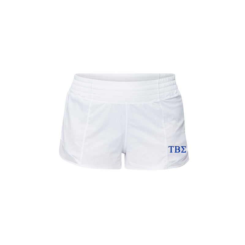 Tau Beta Sigma lululemon Hotty Hot High-Rise Lined Short 2.5" - White
