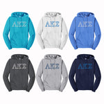 Lambda Kappa Sigma Outline Letters Hooded Sweatshirt