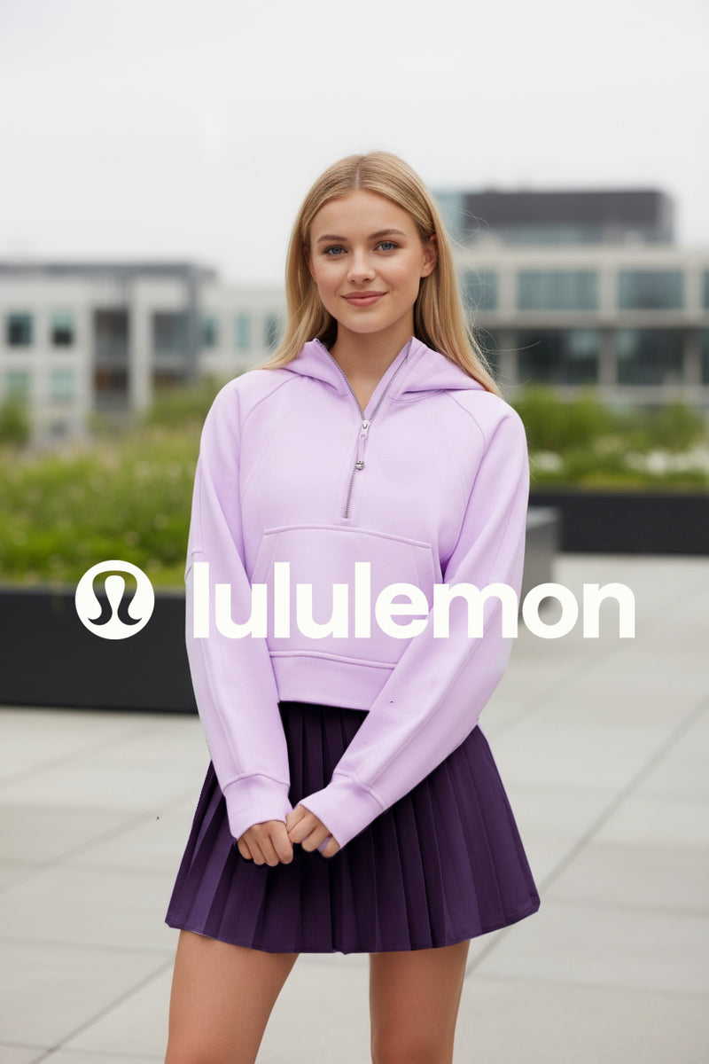 LIMITED EDITION Alpha Delta Pi lululemon Scuba Oversized Half-Zip Hoodie - Lavender Frost