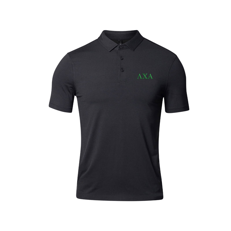 Lambda Chi Alpha lululemon Evolution Short-Sleeve Polo - Black