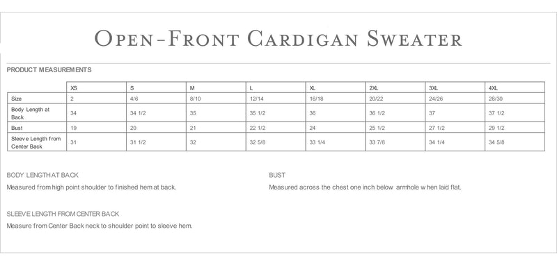 Lambda Kappa Sigma Open Front Cardigan Sweater
