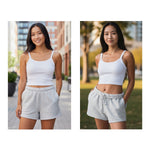 Alpha Delta Pi Fave Fit Hoodie & Short Set Wordmark