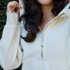 LIMITED EDITION Phi Alpha Delta lululemon Scuba Oversized Half-Zip Hoodie - Ivory & Gold